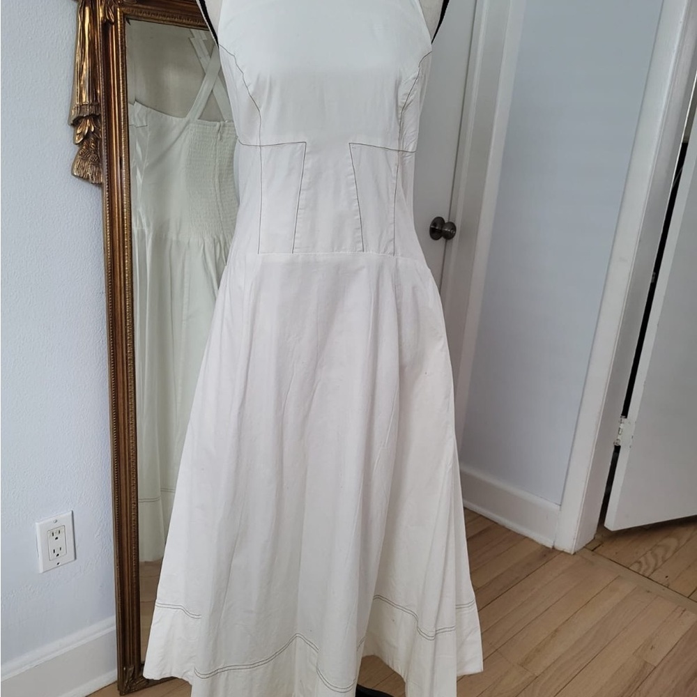NWT Anthropologie Kenzie Dress Size Small Drop Waist Easy Breezy Coastal - Picture 3 of 7